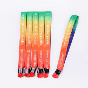 Pulsera de Poliéster Tejido Impermeable con Cierre Ajustable y Tecnología <span class=keywords><strong>RFID</strong></span> NFC Personalizada para Hoteles, Conciertos y Eventos - Product Image 3