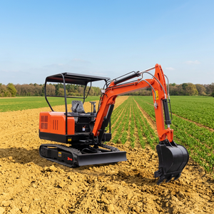 Mini-excavatrice de 0,036 m³ avec pince hydraulique pour le placement de roches et de pierres paysagères dans les jardins, service OEM ODM - Product Image 1