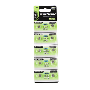 แบตเตอรี่กระดุม AG0 รุ่น LR521 379A 10mah แบตเตอรี่อัลคาไลน์แบบกระดุม 1.5V บรรจุในบลิสเตอร์การ์ด แบตเตอรี่หลัก - Product Image 1