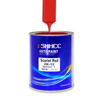 SHHCC Auto 2K rouge écarlate résine acrylique bonbons voiture finition peinture haute Concentration liquide revêtement pulvérisation Application