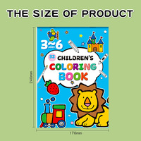 Libro para colorear para niños de 3 a 6 años, dibujos animados de animales, transporte, patrón de frutas, libro de actividades de arte y pintura para niños pequeños en edad preescolar