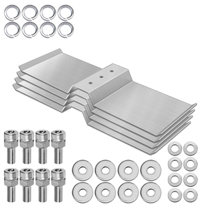 Supports de montage de panneaux solaires réglables AL6005-T5 SUS304 anti-corrosion en argent naturel, installation rapide pour toits plats - Product Image 2