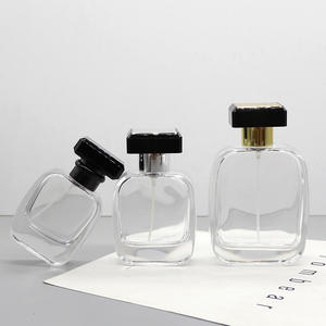 30ml Square Transparent Glass <b>Perfume</b> Dispensing Bottle Crystal White with Clip-On <b>for</b> Cosmetics Empty Cosmetic Bottle <b>for</b> <b>Women</b> - Product Image 2