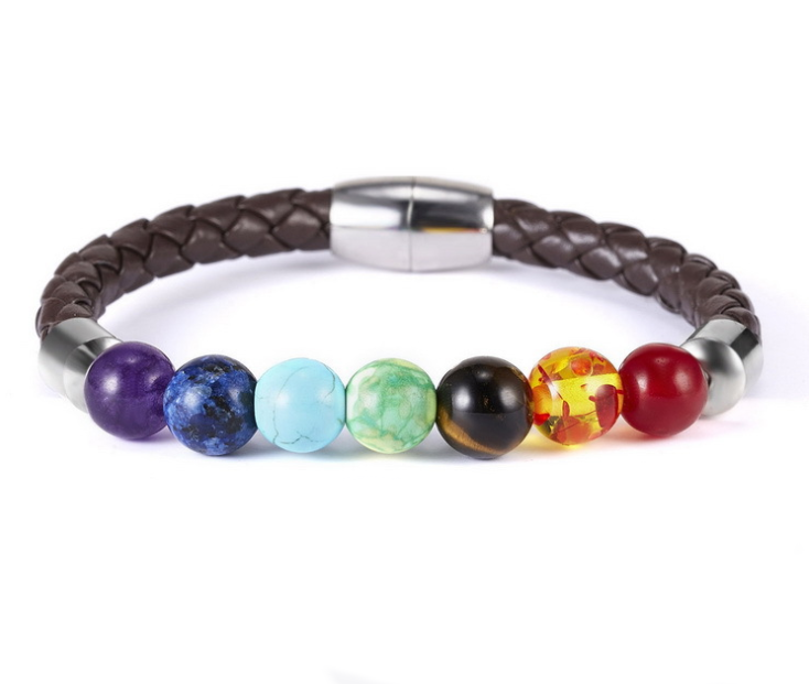 Bracciale intrecciato in pietra naturale