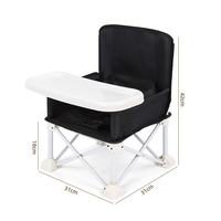 Chaise de pique-nique pliable pour enfants, haute qualité, chaise de camping pliable pour l'extérieur, logo personnalisé, métal compact, 31x31x42cm, pour les enfants de 1 à 4 ans