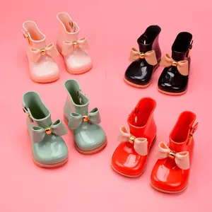 Çocuk bebek yağmur çizmeleri yay sevimli yağmur çizmeleri kaymaz su ayakkabısı yağmur çizmeleri jöle ayakkabı AG1277