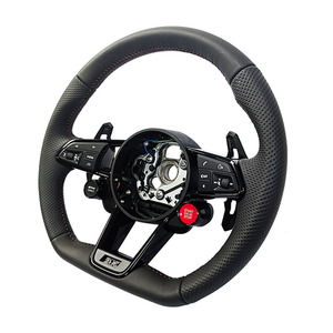 Volant modifié en cuir noir de la série Black Armor pour <span class=keywords><strong>Audi</strong></span> A4 43 46 r8 <span class=keywords><strong>r9</strong></span> ZC-TT-P110 - Product Image 1