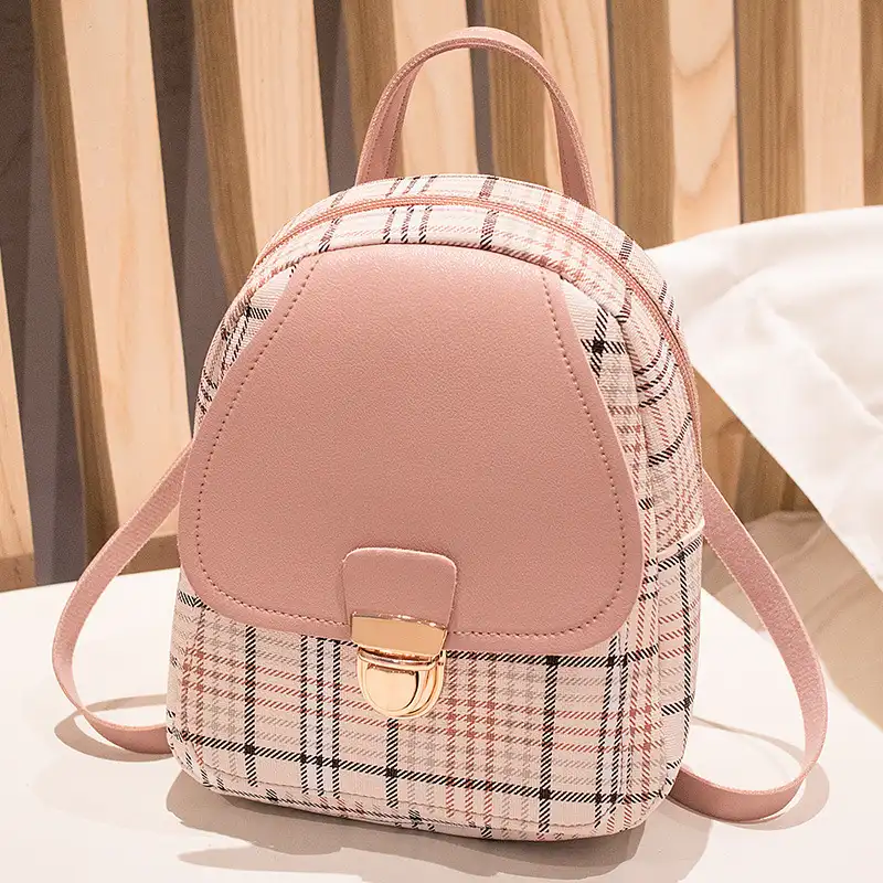 Fashion and lovely custom design pu material school versatile mini girls backpack bags