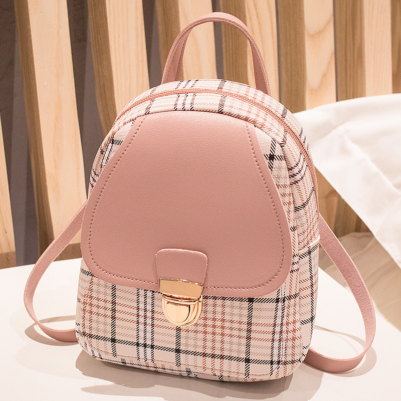 Brown Mini Backpack Purse Perfect for Women Kids - Main Image