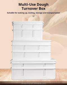 Commercial Food Grade Dough Box Stackable Proofing Box with Trolley PP Dough Container for Bakery Restaurant <b>Kitchen</b> - Product Image 6