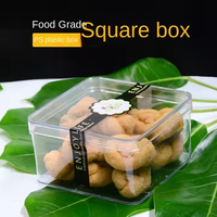 Boîte Carrée en Plastique Transparent de Qualité Alimentaire en Gros, Contenant pour Desserts, Tiramisu, Pâtisseries et Bonbons