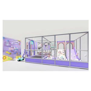 Área de Juegos Interior Comercial para Niños, Área de Juegos Suave Macaron con Trampolín y Piscina de Pelotas - Product Image 4