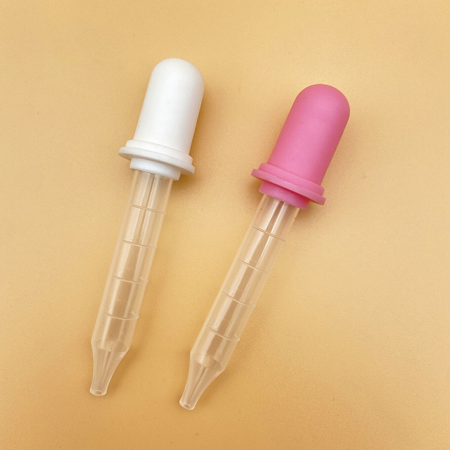 Liquid Droppers for Kids Silicone and Plastic Pipette with Bulb Tip 1ML Eye Dropper