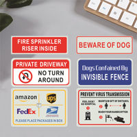 Panneau de signalisation de sécurité et d'avertissement réfléchissant en alliage d'aluminium, personnalisé en usine, pour vidéosurveillance, STOP SLOW, multi-tailles, avec logo personnalisé