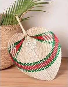 Éventail en bambou tressé à la main, en fibre naturelle, pour la danse, la décoration intérieure, les cadeaux d'affaires et l'artisanat en bambou - Product Image 3