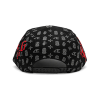 Sombreros casuales de mujer con bordado personalizado, diseño de 5 paneles en forma de A, logotipo impreso, visera curva y detalles de encaje, para pedidos al por mayor.