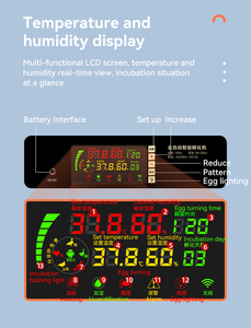 Tự Động Trứng Hatching Lồng Ấp <span class=keywords><strong>Mini</strong></span> Trứng Gia Cầm Hatcher Với Nhiệt Độ Điều Khiển Độ Ẩm Hiển Thị - Product Image 6