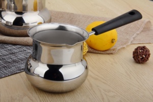 In acciaio inox caffe wester <span class=keywords><strong>turco</strong></span> pentola e latte caffe Espresso brocca con schiuma, caffè latte schiumoso tazza 180ml - Product Image 3
