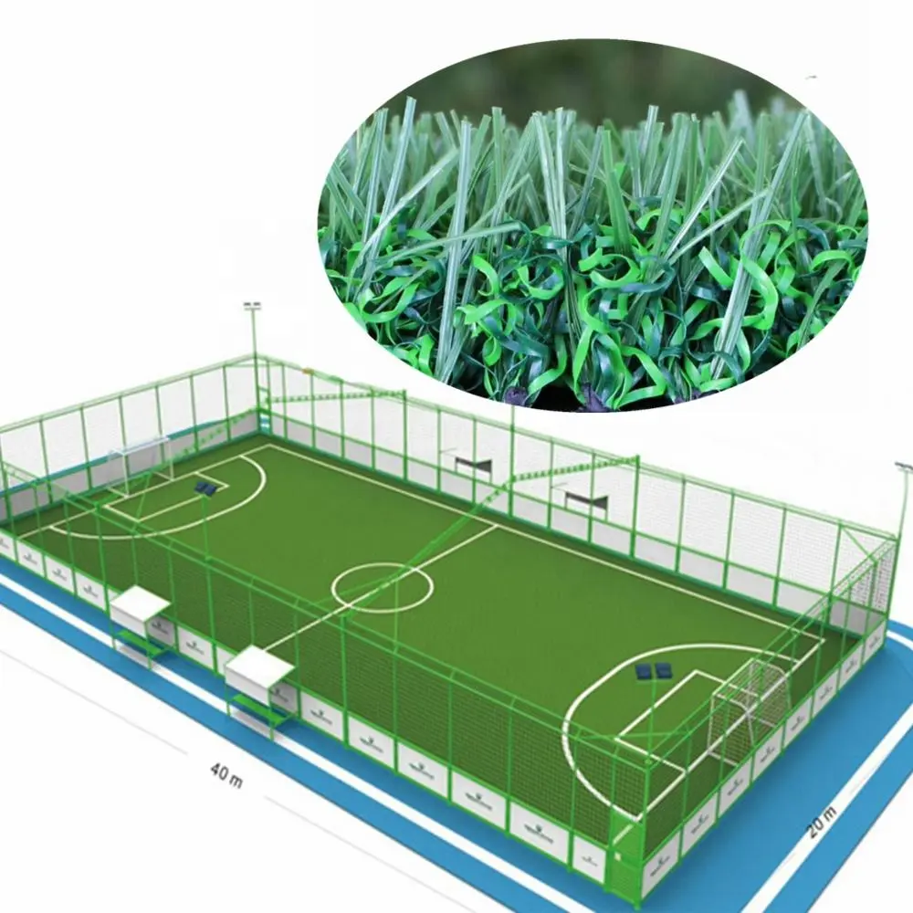 Futsal rumput sepak bola Mini, rumput Futsal tanpa infus 5vs5 tahan bayi