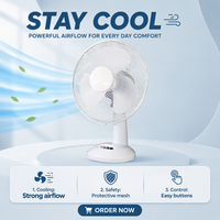 Ventilateur de table Eurotech 2025, nouveau design, échantillon gratuit, 16 pouces, ventilateur électrique, ventilateur de bureau avec un fort débit d'air, pour la maison, le bureau, l'hôtel