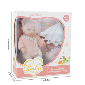 Juego de Muñecas de Silicona Reborn MINI de 20 cm para Niñas, Juguetes de Bebés Realistas, Muñecas de Moda Realistas, Muñecas de Silicona para Niñas - Product Image 4