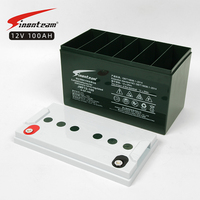 Sistem Penyimpanan Energi Rumah Tangga 12V100AH 1200Wh Baterai Gel Tertutup Siklus Dalam untuk Peralatan Rumah Tangga Penerangan Cangkang Hijau