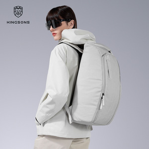 Kingsons Tactical <b>Backpack</b> 20-35L Large Capacity Unisex Everyday Use White Blue Black <b>Khaki</b> Solid Color Shoulder Strap - Product Image 3