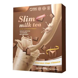 Thé Minceur Herbal OEM, Thé au Lait, Thé Vert aux Herbes, Vitamines pour Adultes, Détox, Perte de Poids, Brû<span class=keywords><strong>le</strong></span>-Graisse Abdominale, Sachet en Feuille - Product Image 4