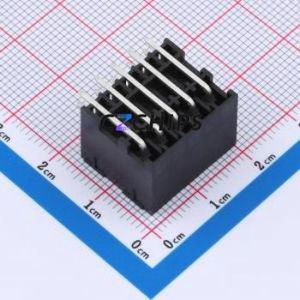 DB2ERHB-3.5-2*5P-BK Plug-in Terminal Block Bent Lead Through Hole,P=3.5mm Board-to-Board / Socket - Closed 2x5P 3.5mm Black - Product Image 2