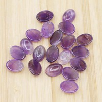 Vente en gros de pierres précieuses naturelles en cristal, pierres ovales pour bagues, améthyste, lapis-lazuli, agate, quartz rose, cabochon, pour la fabrication de bijoux DIY