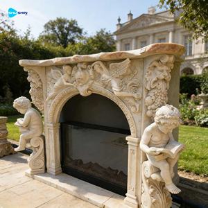 लिविंग रूम संगमरमर की पत्थर की फिजगह पत्थर के मैटल इटैलियन संगमरमर के चारों ओर - Product Image 2