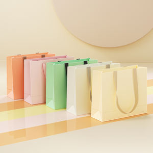 Sac en papier de luxe pour vêtements et chaussures, personnalisé, promotionnel, avec poignée en corde de coton, impression UV, vente en gros - Product Image 2