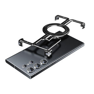 Custodia personalizzata per telefono cellulare magnetica in metallo senza cornice in alluminio con supporto ad anello invisibile <span class=keywords><strong>Cover</strong></span> antiurto per <span class=keywords><strong>Samsung</strong></span> S24 23 Ultra - Product Image 5