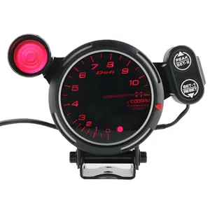 High Speed Stepper Motor Tachometer RPM Meter With Shift Light and Alarm Function Racing Gauge Car Retrofit Meter