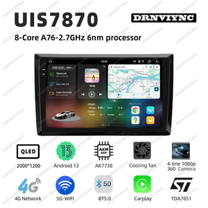 Radio para Auto 7870 2K Android 13 con Pantalla Táctil, Reproductor de DVD Estéreo, Carplay, Navegación GPS, 8 Núcleos para VW <span class=keywords><strong>Volkswagen</strong></span> Beetle A5 2011 - 2019 - Product Image 2