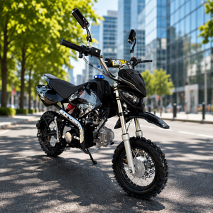 MODOU Motocicleta Todoterreno de <span class=keywords><strong>125cc</strong></span>, Cuatro Tiempos, a Gasolina, con Arranque Eléctrico/a Pedal, Transmisión por Cadena, para Adultos, con Chasis Resistente - Product Image 1