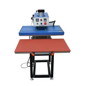 Pneumatic driver pull-out platen thermal printhead heat press machine for glass transfer