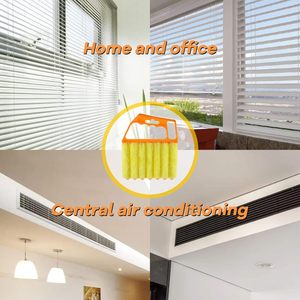7-Ngón Tay Bụi Cleaner Công Cụ Cầm Tay Khăn Lau Bụi Bàn Chải Cho Cửa Sổ Điều Hòa Không Khí Gỗ Rèm Bụi Mù Sạch Hơn Cho Nhà Làm Sạch - Product Image 5