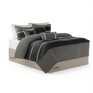 Juego de Edredón Monitice de 7 Piezas, Diseño Floral Tejido, Tamaño Queen y King, para Recámara, Hogar y Hotel - Product Image 1