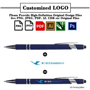 Stylo bille publicitaire en métal personnalisé avec logo gravé au laser pour cadeaux d'affaires promotionnels, largeur d'écriture 1,0 mm - Product Image 4