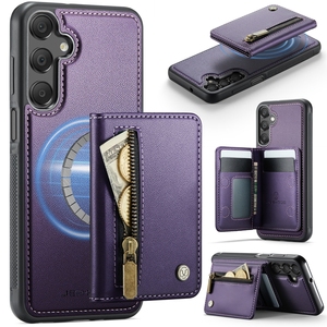 เคสฝาหลังแม่เหล็กกันกระแทกแบบ2 in 1เคสกระเป๋าสตางค์สำหรับ <span class=keywords><strong>Samsung</strong></span> Galaxy A13/A14/A15/A16/A17/S25FE - Product Image 1