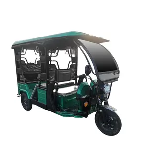 Nice design rickshaw triciclo elétrico, seis lugares de passageiros elétricos com teto tuk tuk triciclo elétrico para venda no kenya