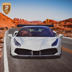 Coche modificado piezas para Fera-ri 488 GTB Actualización del SVR de fibra de vidrio de parachoques del coche de labios - Product Image 2