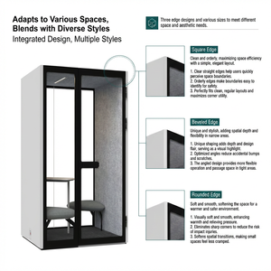 Cabina Acústica Premium de 3.ª Generación para 6 Personas, Aleación de Aluminio XL, Insonorización de 30dB, Sala de Reuniones, Ventilación de 560m³/h, Iluminación LED para Oficina - Product Image 5
