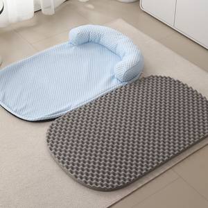 Luxuriöses, bissfestes, flauschiges, tragbares, wasserdichtes, beruhigendes, waschbares Kunstfell-Hundebett, groß, rund, einfarbig, für Sommer, für Katzen und Hunde - Product Image 2