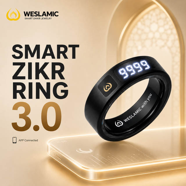 ITasbih Peace 1 Islamic Wearable with Prayer Azan Alarm Flat Touch Button CE Certified Smart Prayer Companion
