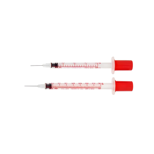 Jeringa de Insulina Estéril de Grado Médico de 6 ml U40 U100 con Tapa Naranja y Morada, Desechable, para Uso Veterinario, Esterilizada con Óxido de Etileno - Product Image 2
