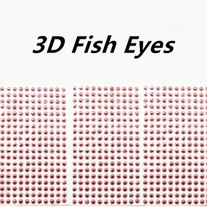 Топ правый Ac419, рыболовная овальная приманка для зрачка, приманка для изготовления приманки и вязания мушки, светящиеся пластиковые 3d рыбьи глаза