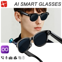 Gafas con Cámara de 8MP y Traductor IA, Traducción en Tiempo Real en Más de 30 Idiomas, Larga Duración de Batería, Grabación de Video