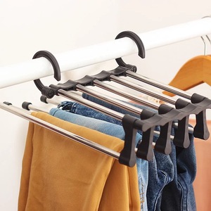 Perchas multifunción para ahorro de espacio en armario, accesorios para ropa, pantalones mágicos y plegables, colgador de Metal para armario - Product Image 5